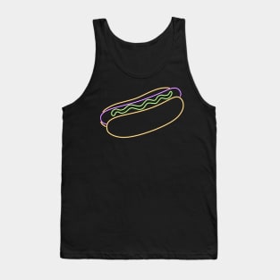 Hot Dog Line LIght Tank Top